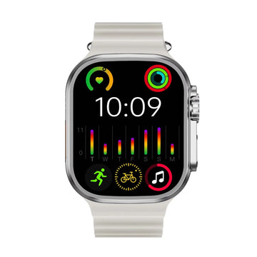 Hk10 Ultra 3 2.02 Amoled Display G-sensor Ai Features With Wearfit Pro App 2 Straps Black