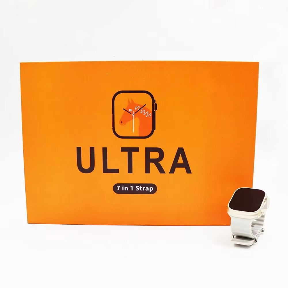 S100 Fendior Smart Watch Ultra 2 With 7 Straps 49mm With Silicon Watch Protector Case With Fitpro App